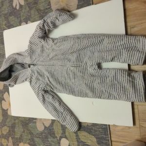 Old Navy bear fleece baby bunting